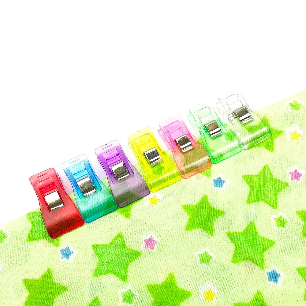 Clips de plástico mezclado para Patchwork, soporte para tela acolchada, artesanía, costura, prendas de punto, 30 Uds.