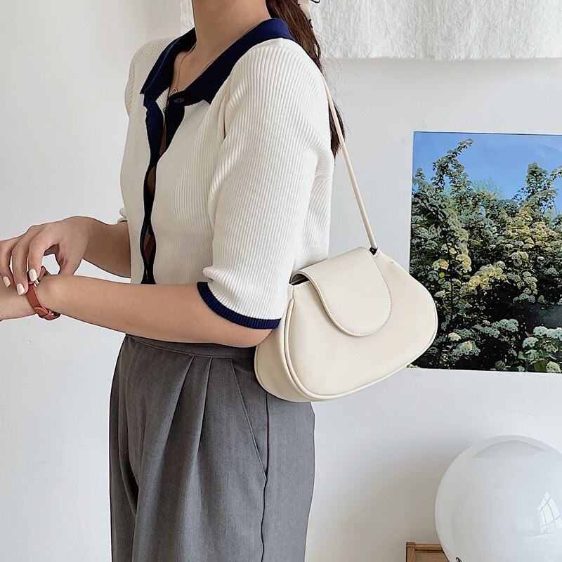 Cover Women's Bag Nylon Female Small Hobos Handbags Korean Style Ladies Shoulder Bag Whole: Beige