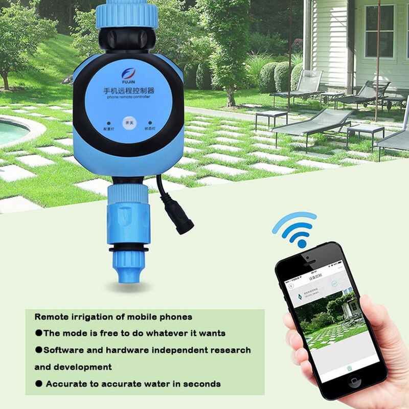 Garten Wasserhahn Wasser Timer Garten Bewässerung WiFi Telefon Intelligente Heimat Fernbedienung Magnetventil Regler System Bewässerung Timer