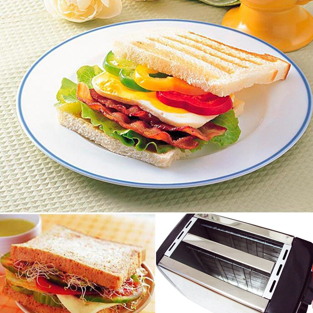 Multifunction Breakfast Maker Machine 2-Slice Automatic Bread Toaster Household Kitchen Baking Breakfast Maker Machine Kitchen