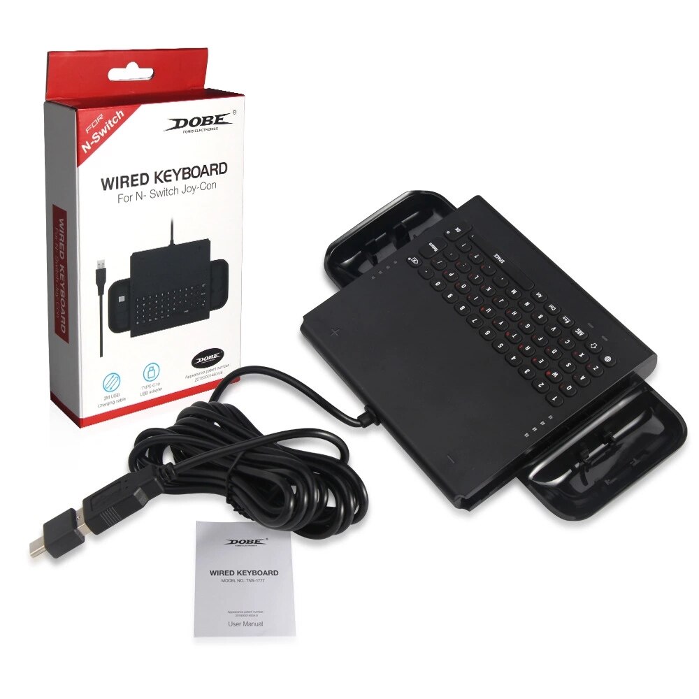 DOBE TNS-1777-Mini teclado con cable y cargador USB para Nintendo Switch: Default Title