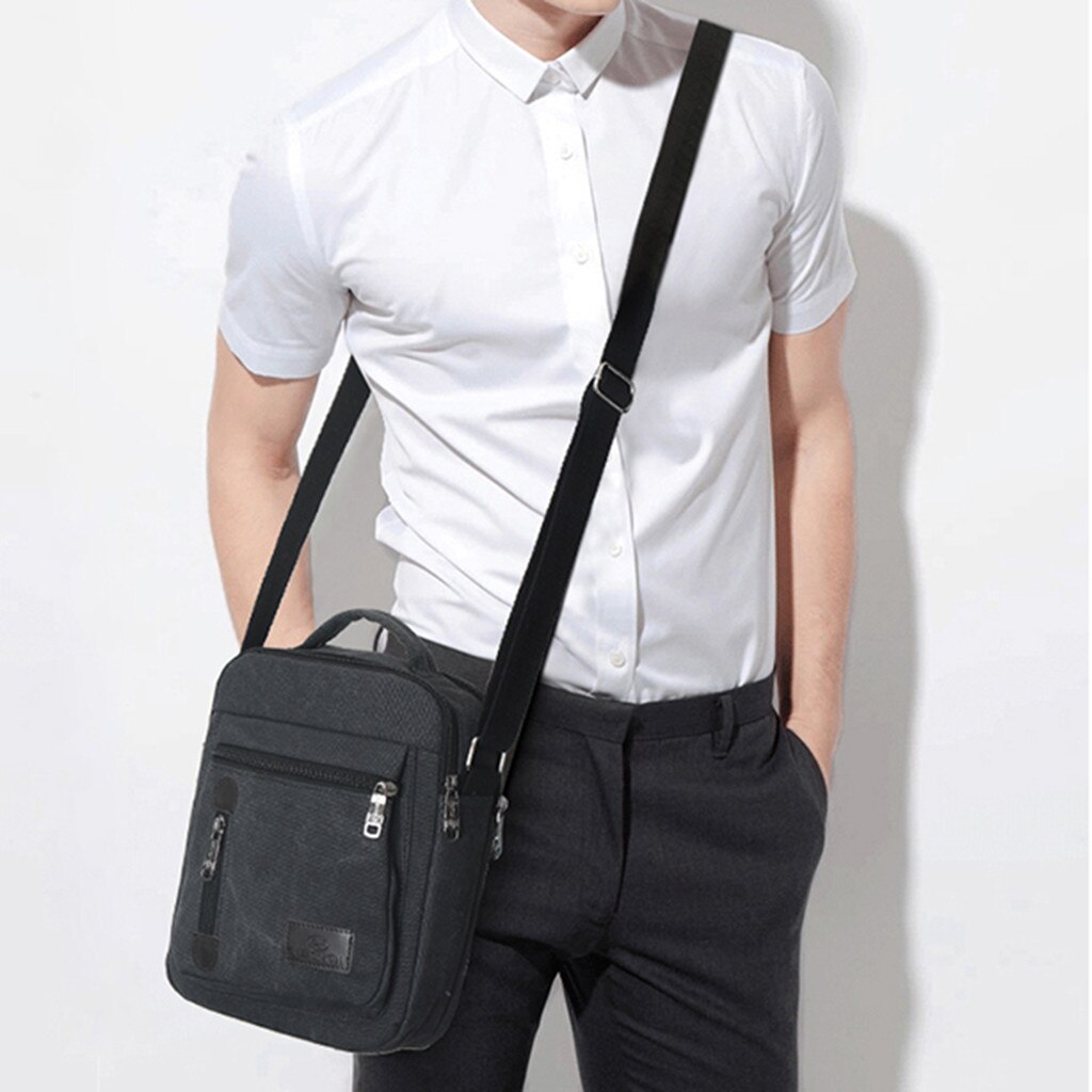 40 # Canvas Heren Schoudertas Voor Casual Crossbody Tas Waterdichte Zakelijke Schoudertas Voor Mannen Schoudertas Messenger tassen