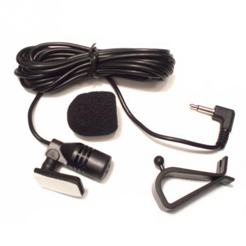 3.5 Mm Zwart 50Hz-20 Khz Externe Mic Gps Audio Stereo Microfoon Auto Draagbare Bluetooth Auto Gemonteerde microfoon