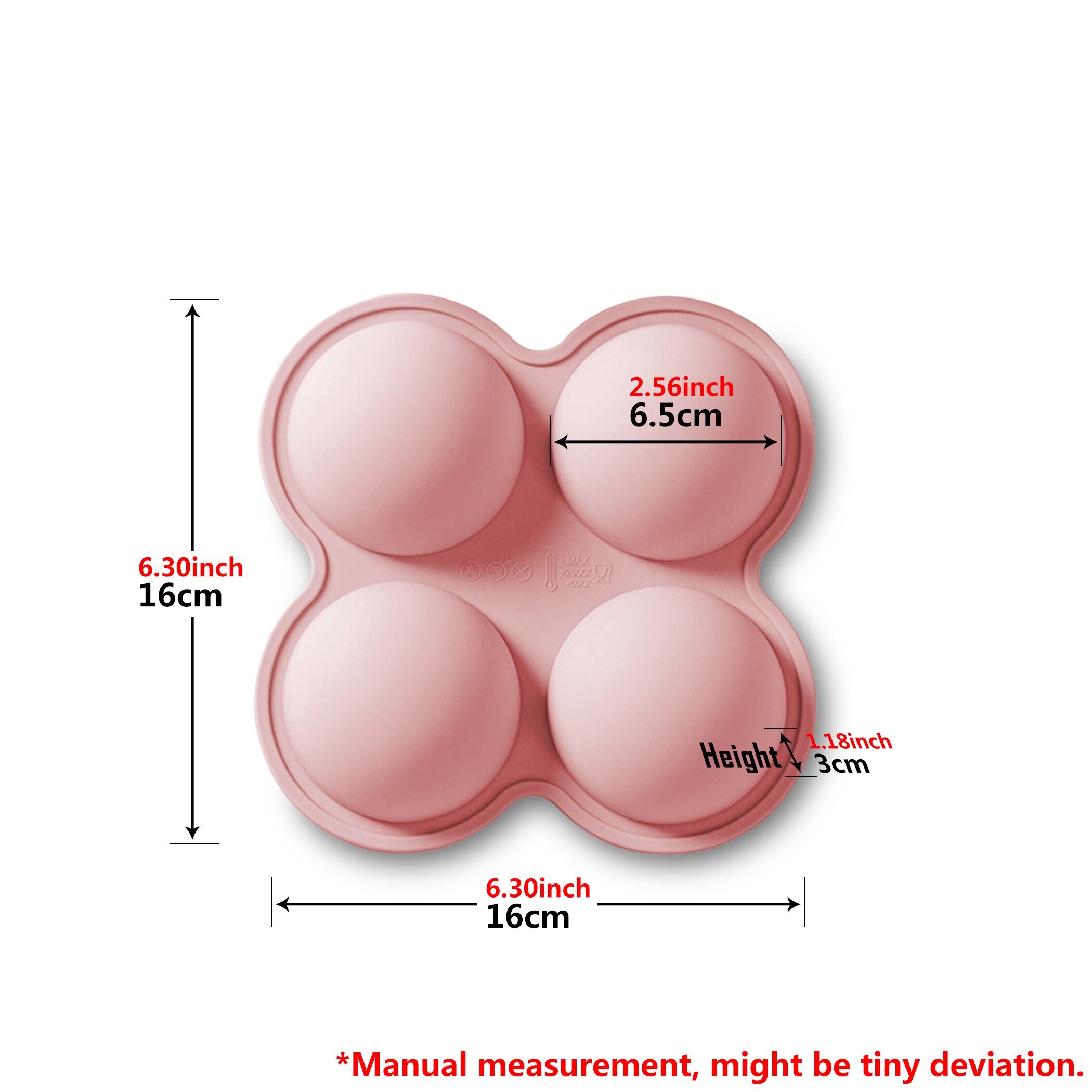 Kinds Baking Mold Silicone Oven DIY Non-Stick Heat Resisting Chocolate Pudding Cookie Biscuit Ice Pastry Cake Baking Cooking: 191C02 Light Pink