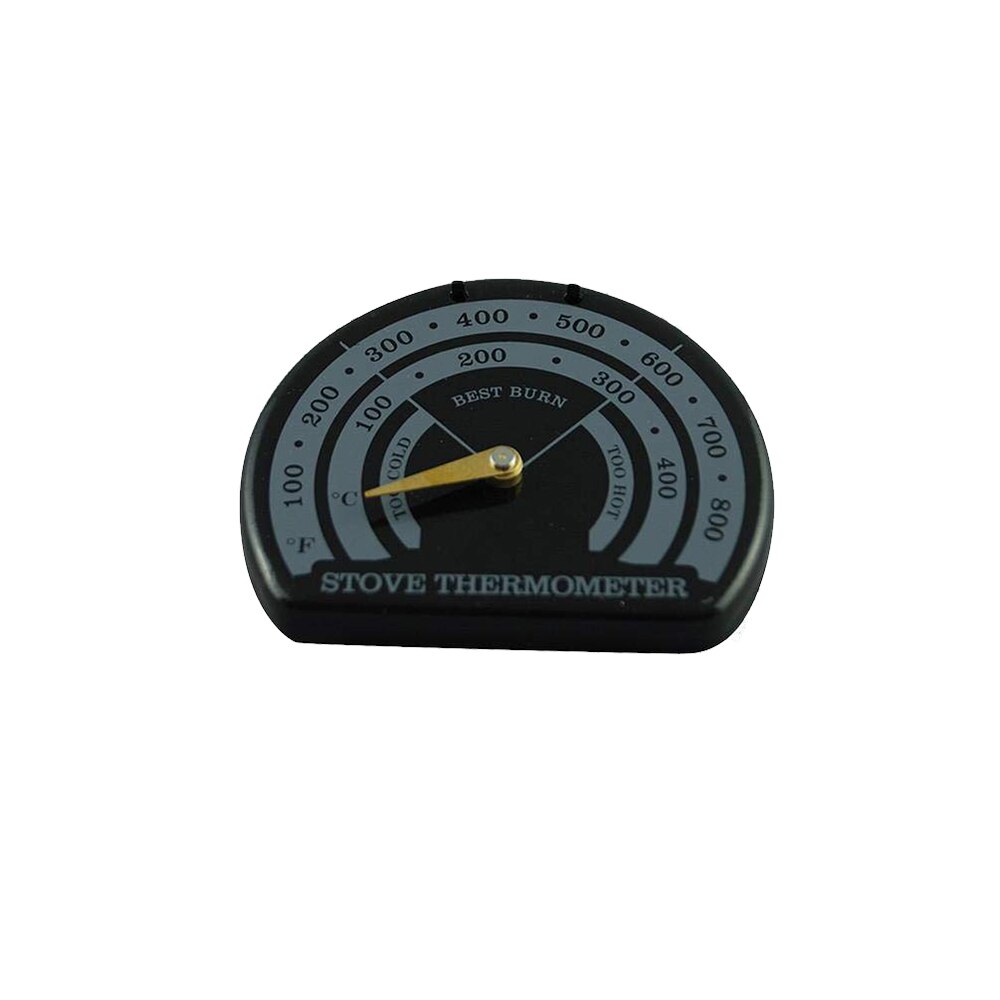 Horno para el hogar, herramienta de parrilla, termómetro magnético de madera para estufa, termómetro para la chimenea, medidor de ventilador, sonda con termómetro