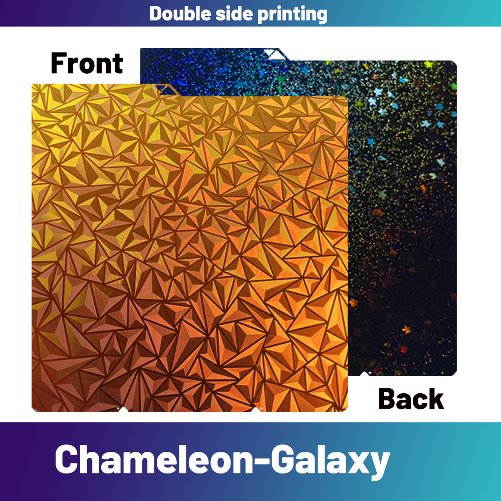 Cama holográfica para Anycubic Kobra S1, hoja Pei 264x276 PEI texturizada H1H PET Kobra S1, placa de construcción combinada Kobra S1C 3d: YELLOW