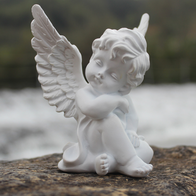 Siliconen mal 3d schattige slapende engeltjes baby kaarsvorm voor diy kaars zeep mallen gips aroma maken gereedschap klei knutselen: Stijl 1