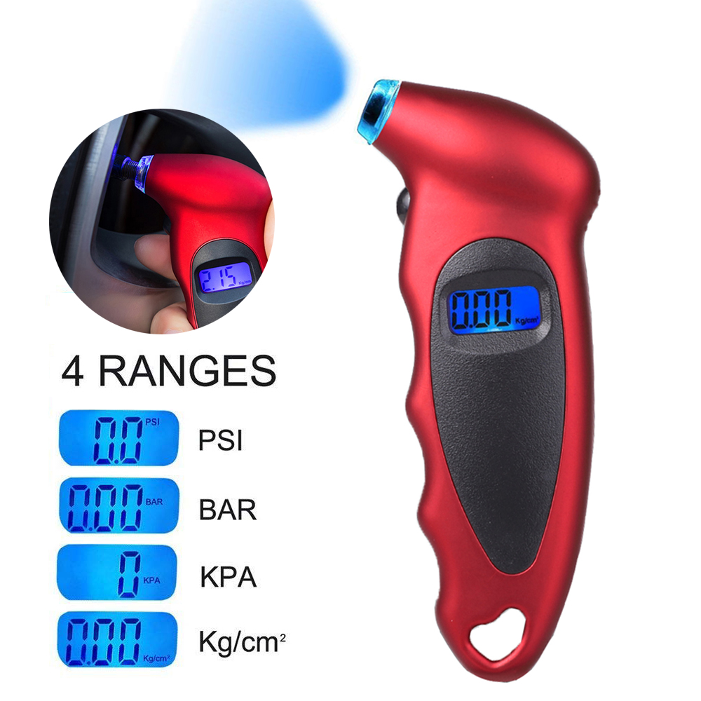 Auto Motor Digitale Bandenspanningsmeter Meter Fietsband Diagnostisch Hulpmiddel 0-150 PSI Backlight LCD Luchtdrukmeter Tester