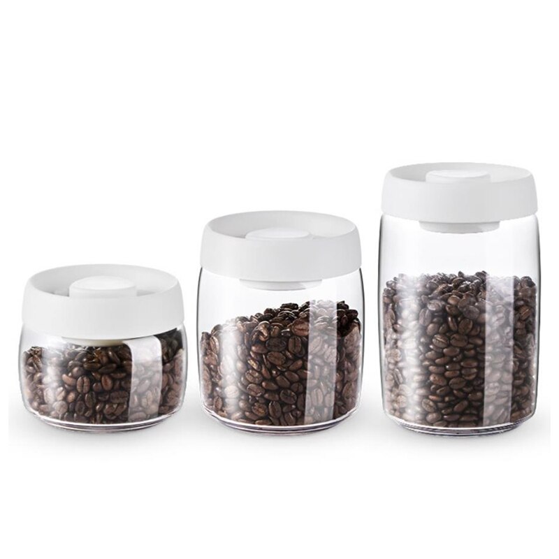 3Pcs Coffee Storage Container With One Way Oxygen -Release Valve,Air Tight Sealable Containers For Grain Nut: Default Title