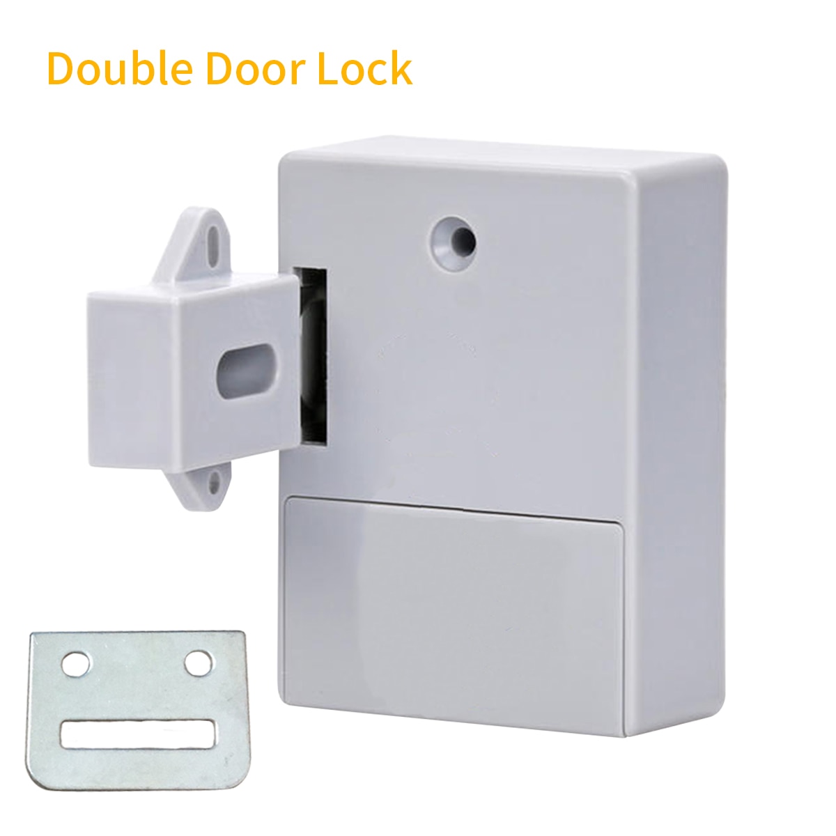 Cabinet Lock Adhesive Hidden Drawer Lock Shoe Cabinet Wardrobe Bathroom Inductive Digital Lock for Double-opening Door Grey T3: Beige