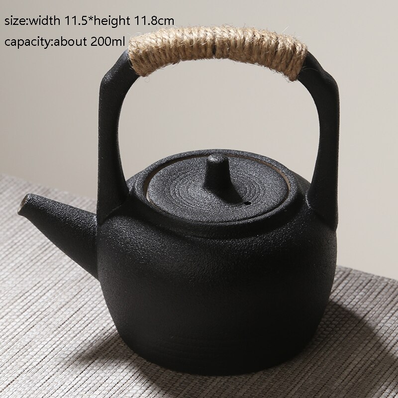 Japansk stil groft keramiklys opvarmning blomst te puer komfur te ceremoni vintage hylde tekande holder varm kaffebase: C