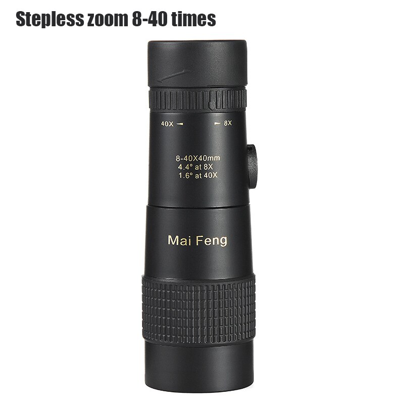 Maifeng 8-40x40 Monocular Telescope on smart phone Compact Retractable Zoom Waterproof Bak4 HD ED Glass With Tripod: Monocular Telescope