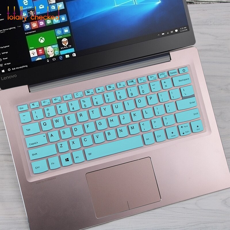 Pour lenovo ideapad c340-15iil c340-15iwl C340 15iil 15iwl 15 15.6 pouces C340-15 ordinateur portable Silicone clavier couverture peau protecteur: whiteblue