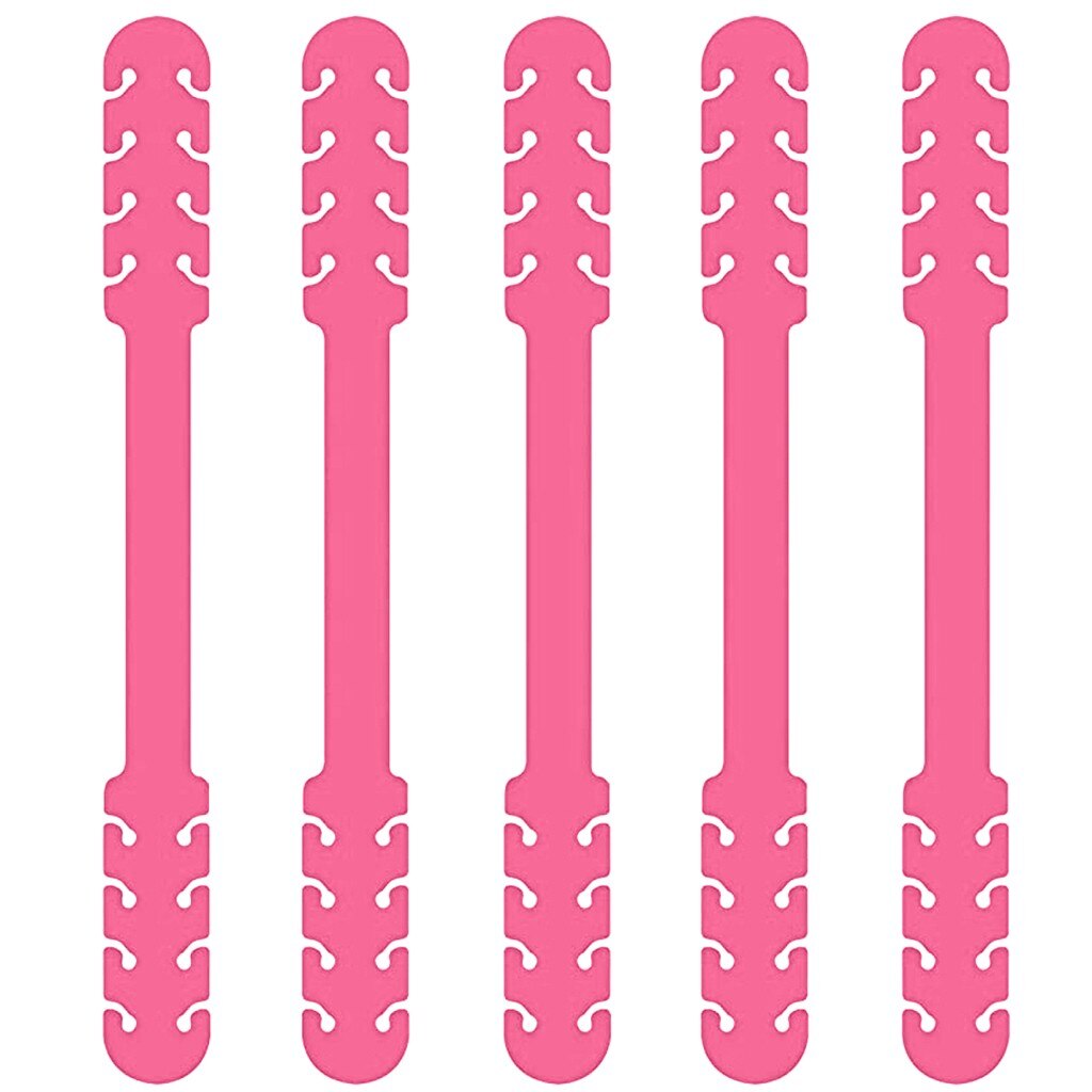 Salvaorejas de silicona antideslizantes ajustables para Mascarillas, gancho de extensión para tapabocas, 5 unidades, d7: D