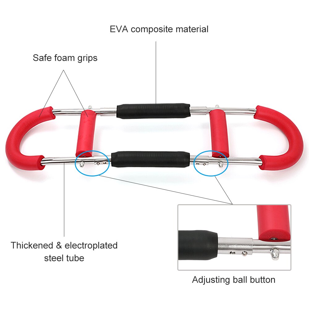 Tykkere arm styrke maskine u-type bryst ekspanderarm styrke bar bryst muskel fitness arm træningsudstyr arm motioner