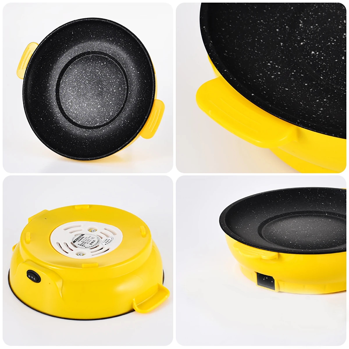 Bandeja para hornear eléctrica multifuncional de 220V, Koekenpan Niet-Plakkerige Grill Geroosterde Pan Fornuis, herramienta Keuken para barbacoa