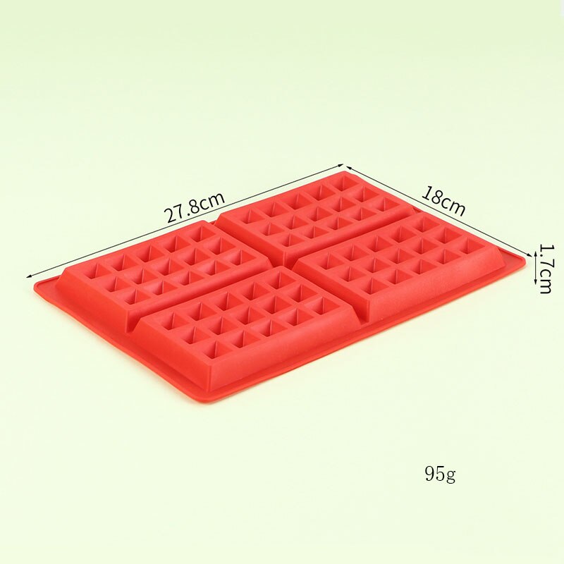 Daisuhoom Vierkante Hartvorm Siliconen Wafel Mold Voor Keuken Non-stick Muffin Rooster Biscuit Cake Bakvormen Mould Cookies Maker: 2