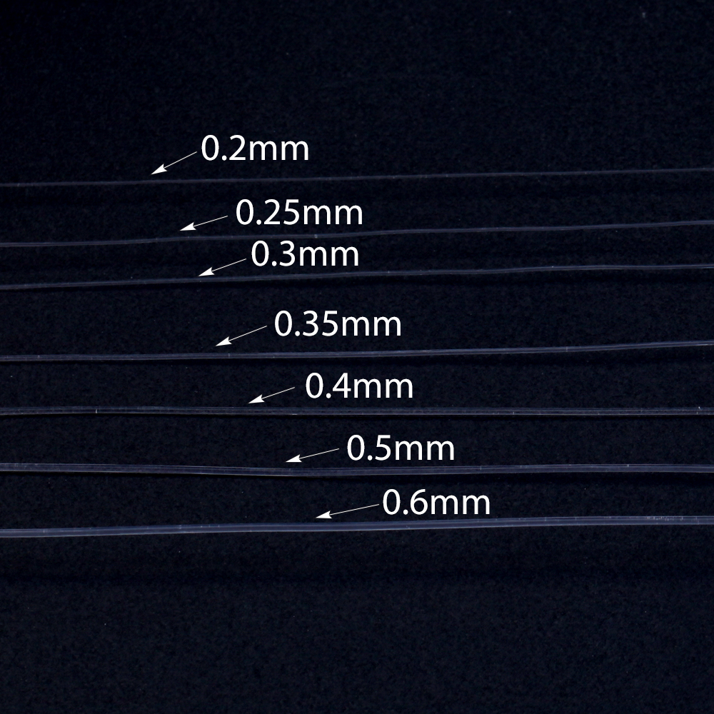 0.2-0.6mm White Fishing Line For Beads Wire Clear Non-Stretch Nylon String Beading Cord Thread For Jewelry Making Supply