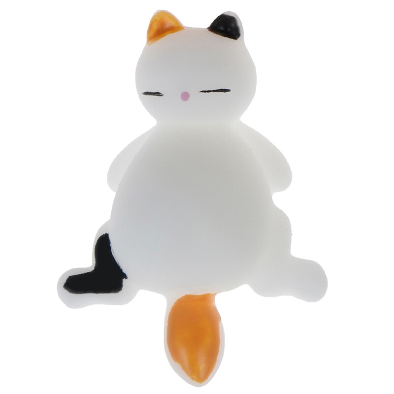Mini Squishy suave lindo gato de color antiestrés bola divertida estrés Squishies Squeeze juguetes Mochi Abreact alivio pegajoso eliminar mascotas: B