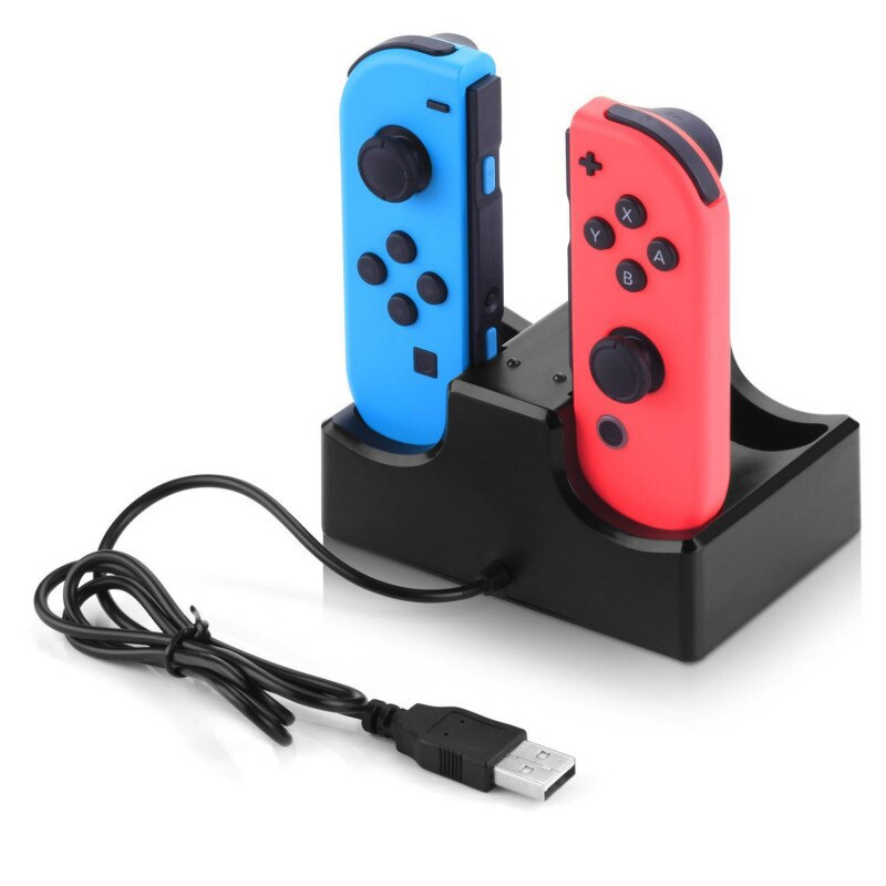 6 In 1 Usb Charger Dock Voor Nintendo Switch Ns Nintend Schakelaar Joycon Vreugde-Con Controller Charging Stand Station