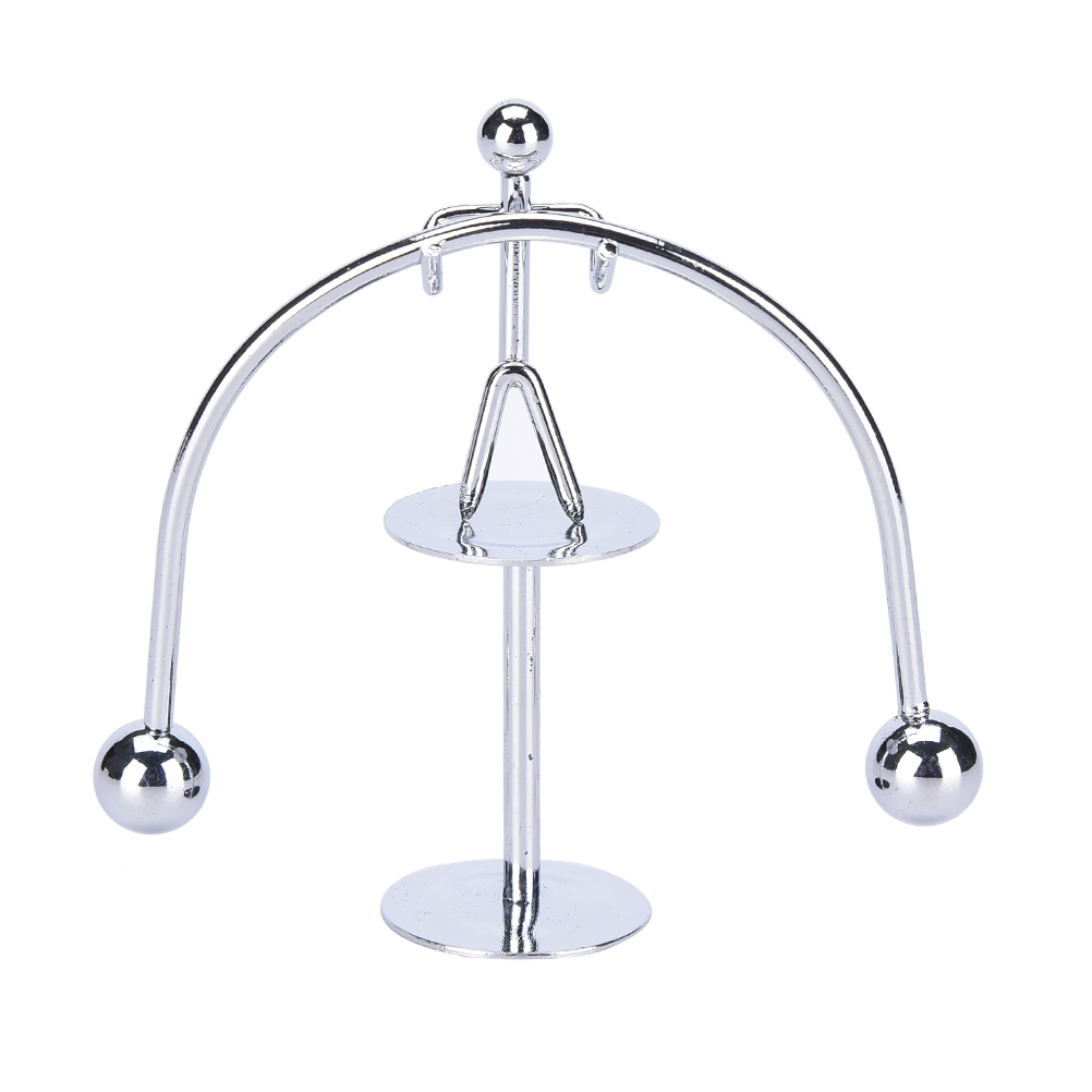 1 Set Early Fun Development Educational Desk Toy Newtons Cradle Balance Ball Physics Science Pendulum Stainless steel