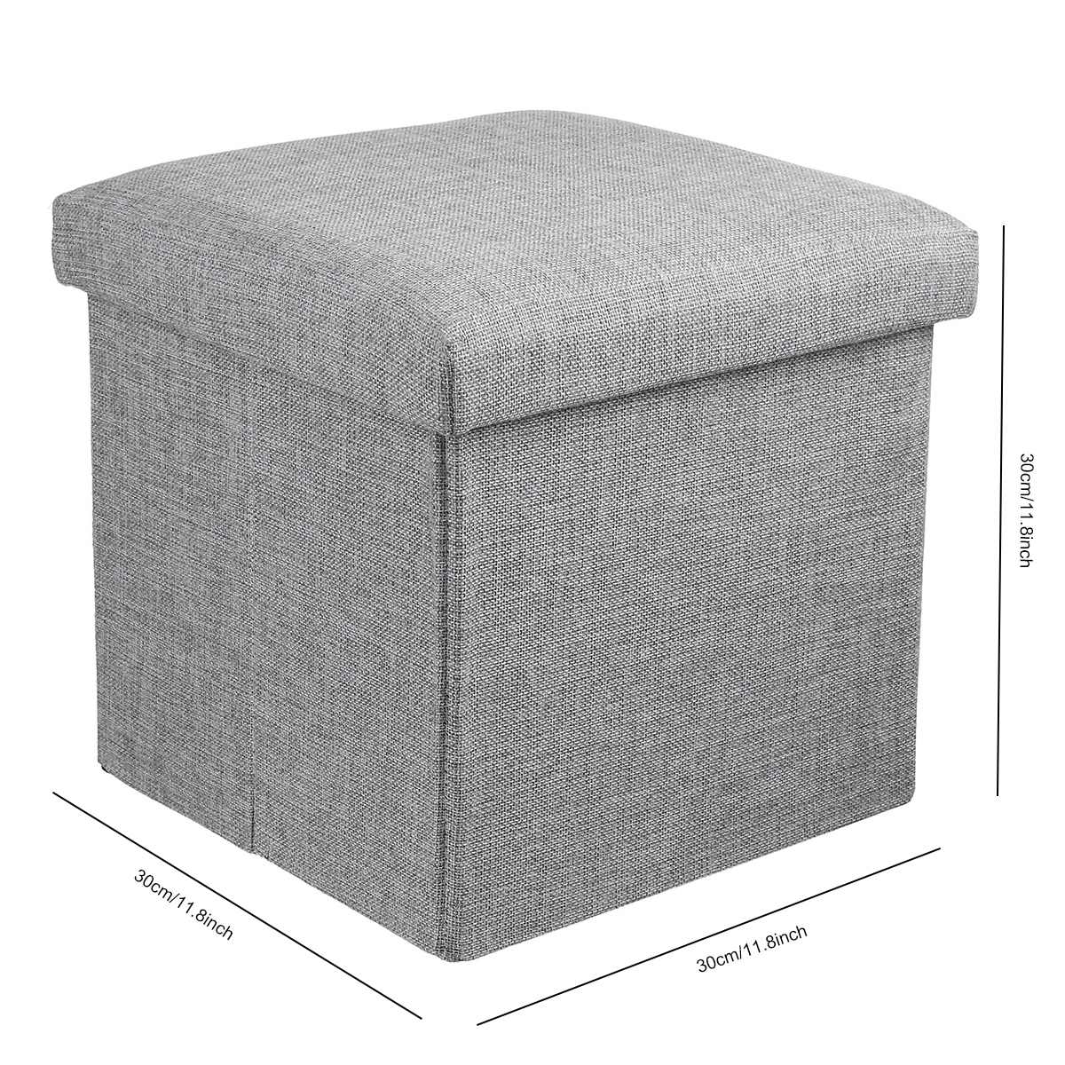 4 färger hopfällbar tyg förvaringspall bänklåda liten soffa minimalistisk konstnärlig stil barnstol fotpall 30*30*30cm