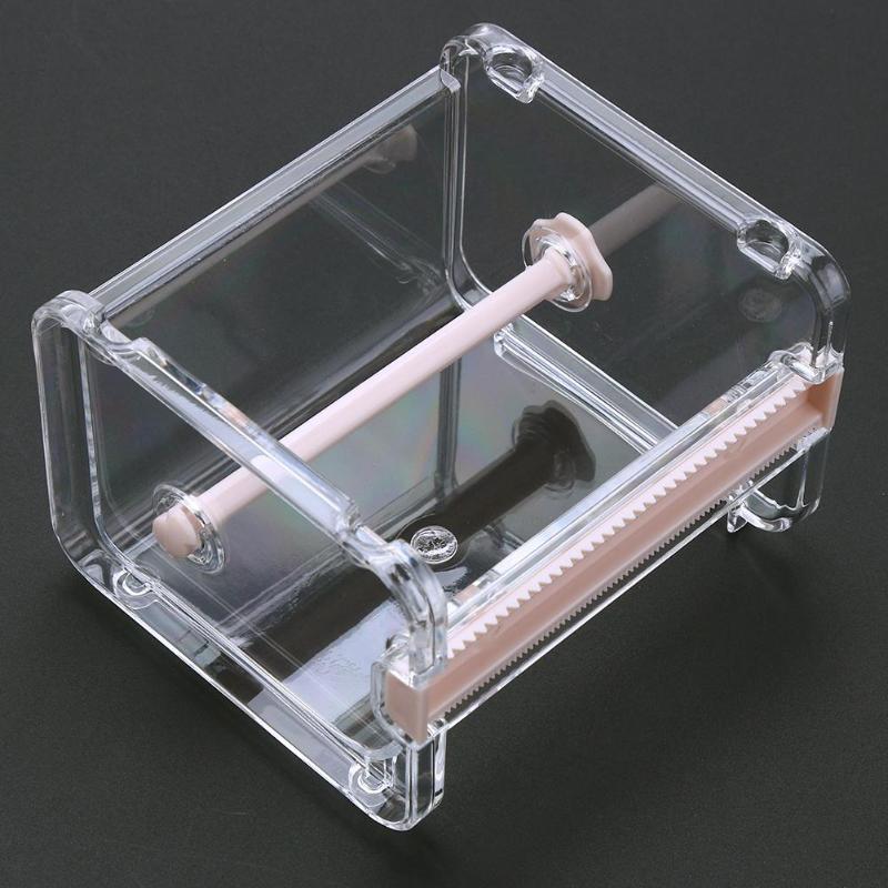 Durable Tape Dispenser Desktop Tape Cutter Stationery Storage Box Organizer