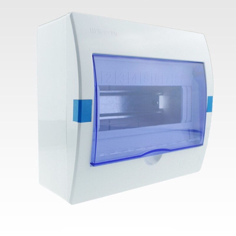 4-6 Ways Plastic Distribution Box Transparent Lid Power Distribution Protection Box For Miniature Circuit Breaker 87HA