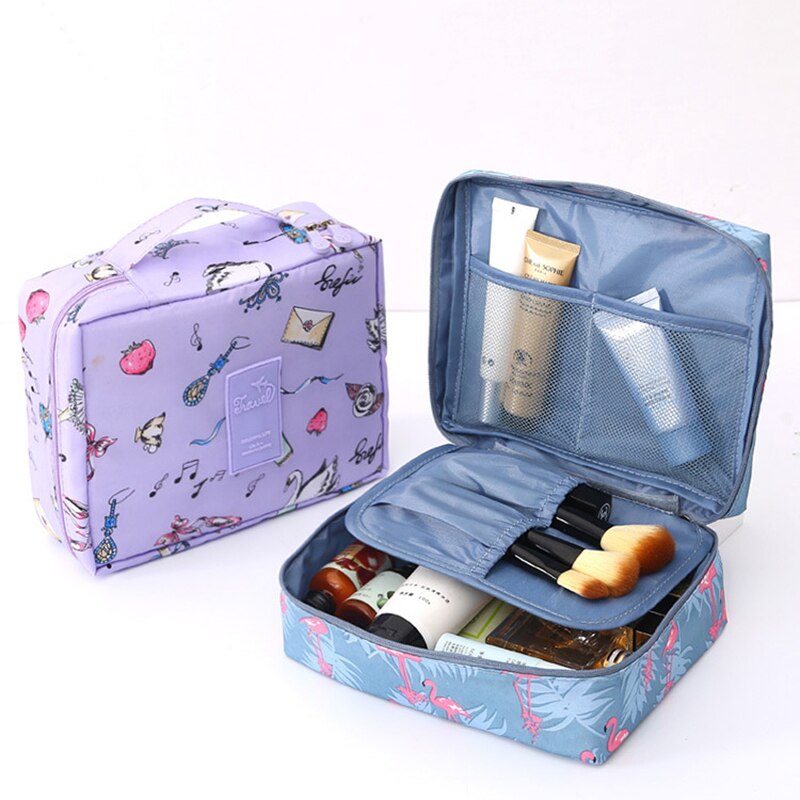 Bolsa Neceser de viaje para cosméticos, bolsos de maquillaje para mujeres, organizador de artículos de tocador, resistente al agua, almacenamiento femenino, estuches de maquillaje