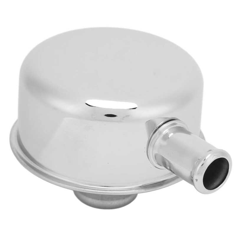 Valve Cover Breather Filter Push In Style Beautiful Round Valve Cover Breather with Vent Tube Replacement for SBC BBC SBF 350