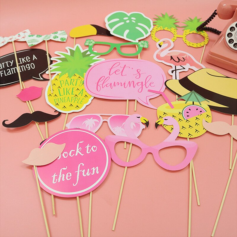Luau Photo Booth Props Hawaii Thema Zomer Feestartikelen Tropische Foto Props Hawaii Party Decoratie