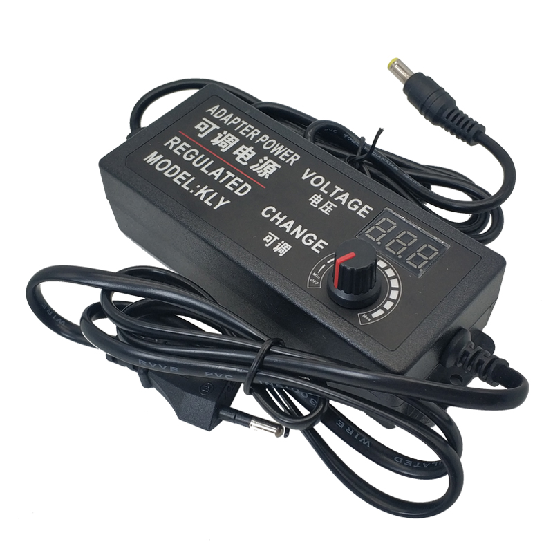 Ac Dc 3V 9V 12V 24V Voeding Adapter Verstelbare Scherm Voltage Gereglementeerde Transformers 220V Naar 12V Voeding 5V