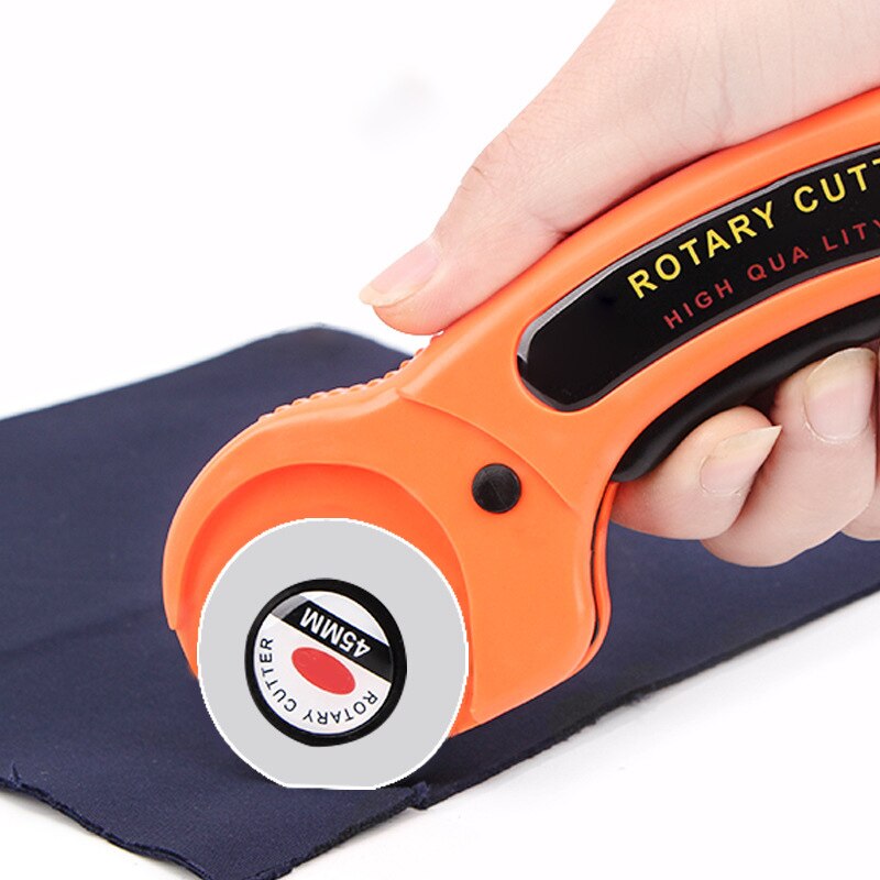 Leather Craft 45mm Rotary Cutter Leather Cutting Tool Fabric Cutter Circular Blade DIY Patchwork Sewing Quilting Fit Olfa Cut