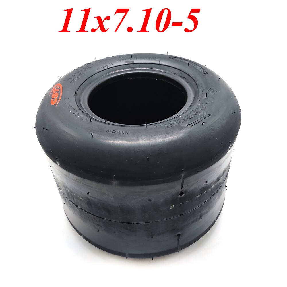 Go Kart Tire Front Wheel 10x4.50-5 Rear Wheel 11x7.10-5 Drift Go Kart Vacuum Tire: 11x7.10-5