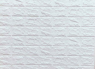 Paneles de imitación de ladrillo para pared 3D, autoadhesivo de pared grande, impermeable, espuma PE, hogar, dormitorio, sala de estar, cocina, TV, fondo: Blanco