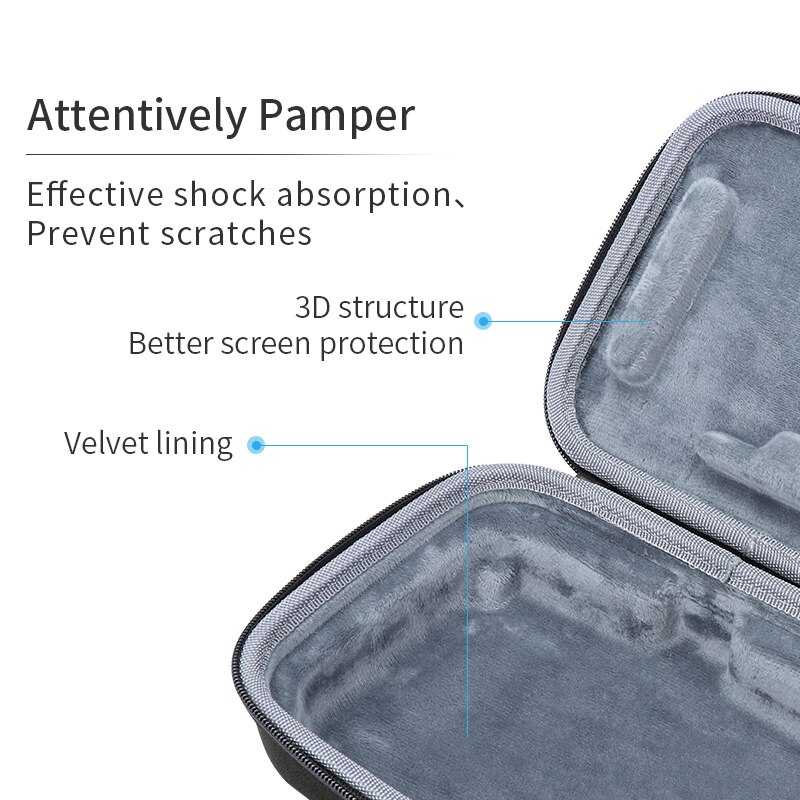 Smart Controller Case for DJI Remote Control Safety Carrying Case Remote Control Strap for DJI Mavic 2 Remote Controller