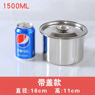 kitchen accessories meal prep serving bowl soup pot with lid ureens noodle cans seasoning oil container 1pc: 1500ml