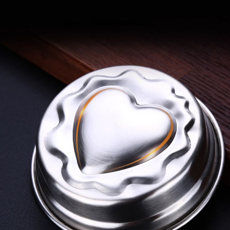 Stainless Steel Heart Egg Poacher Non-stick Eggs Poaching Pod Cooking Steamer