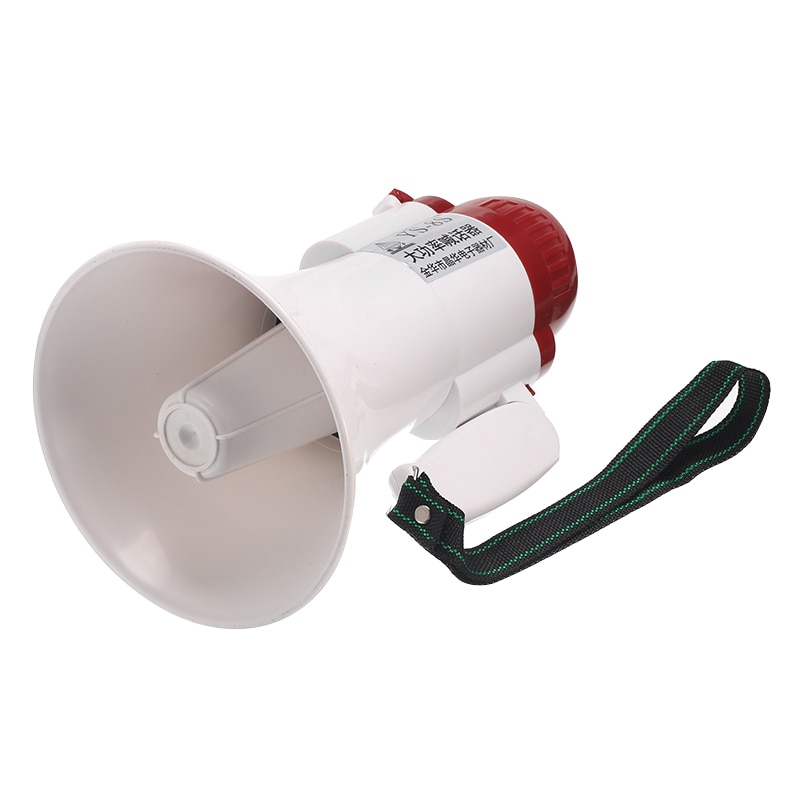 High Power YS-8S Portable Hand Speaker Megaphone Strap Grip Loudspeaker Recording Play Horn Tour Guide Speakers Loud Volume