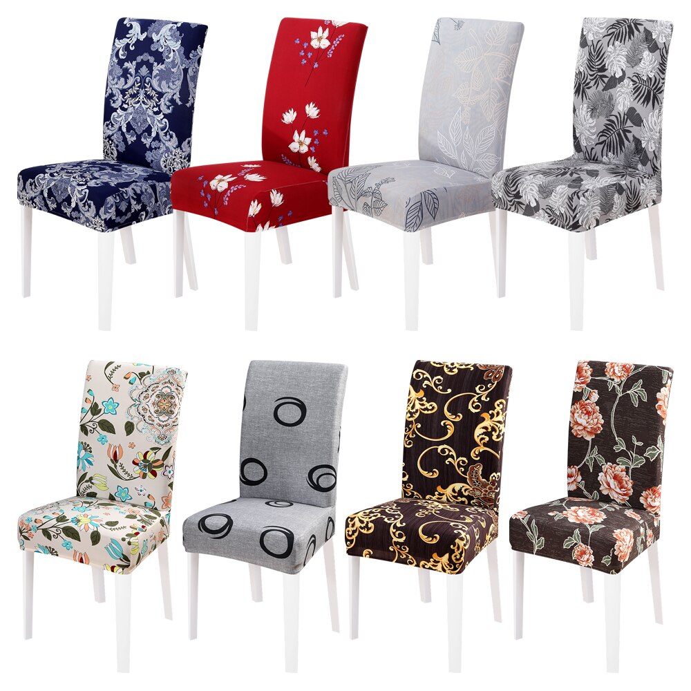 Spandex elastische stretch eetkamerstoelhoes stoel moderne afneembare anti-vuil hoes beschermer universeel 1pc