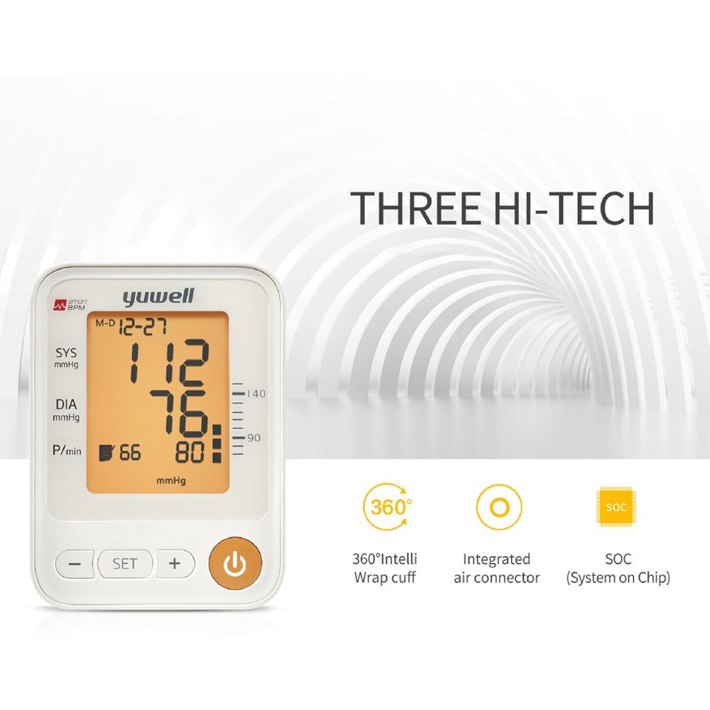 Bloeddrukmeter voor de arm, bloeddrukmeter met lcd-scherm, digitale hartslagmeter, automatische monitor, thuiszorgapparatuur