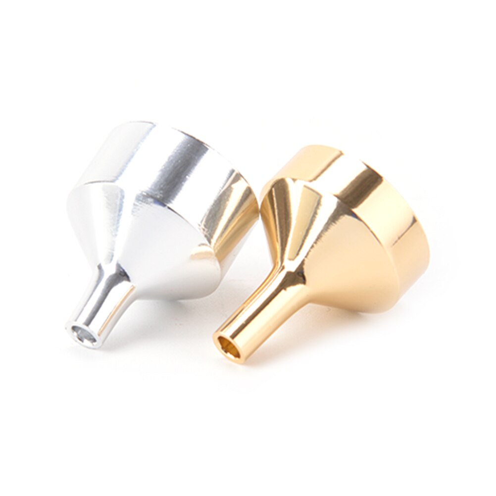 1Pcs Small Aluminum Metal Perfume Funnels Mini Funnel For Perfume Transfer Diffuser Bottle Mini Liquid Oil Filling Lab