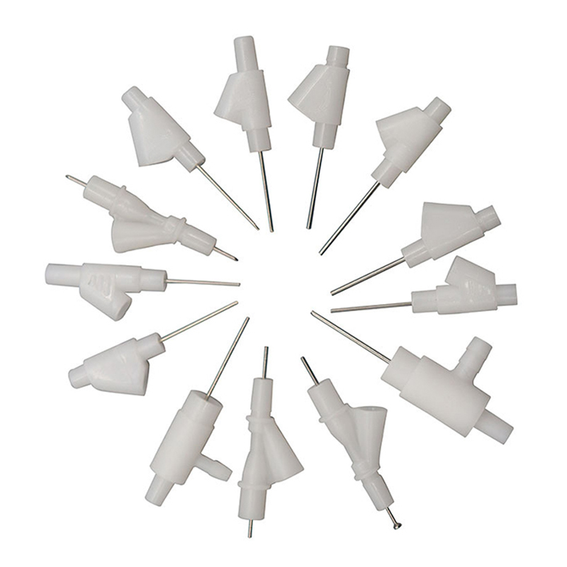 Valvola di tipo Y valvola di colla AB valvola di arresto della perdita di tipo T valvola di arresto della valvola di erogazione della colla in plastica piccola in miniatura needl