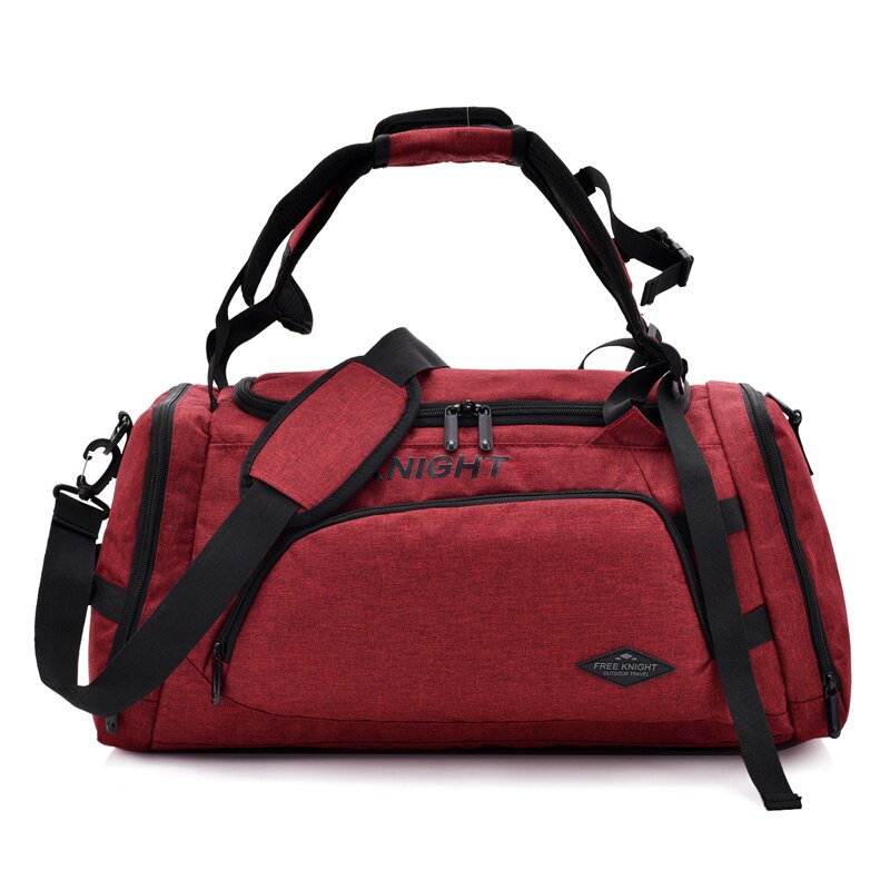 Free Knight Travel Bag Waterproof Weekend Bags Handbag Luggage Packing Cubes For Men Women Large Capacity Bags: Red