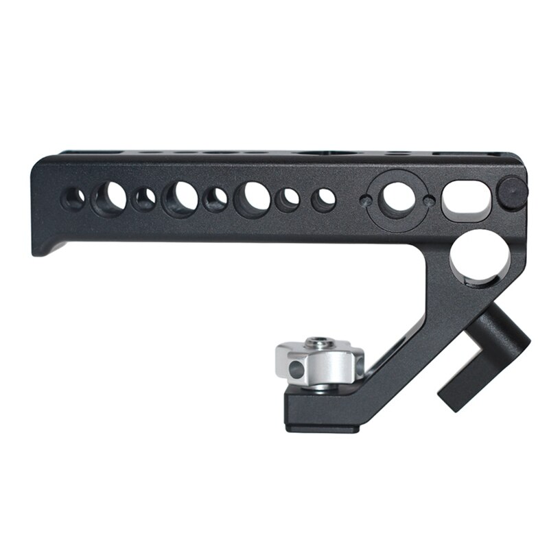 Punho superior da sapata quente do punho punho do queijo da sapata com adaptador projetado anti-fora da sapata + 15mm haste braçadeira dslr câmera