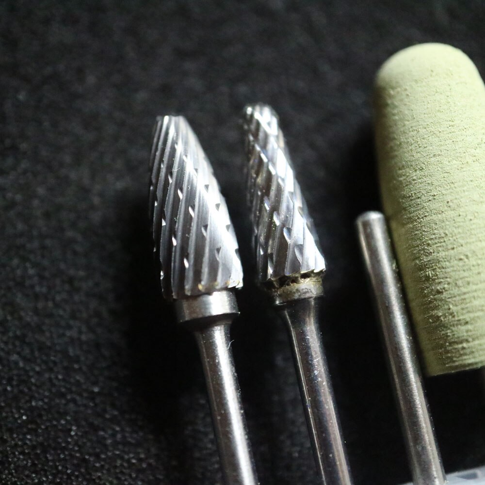 8pcs 2.35mm shank Acrylic Polishing Tungsten Carbide Cutter kit