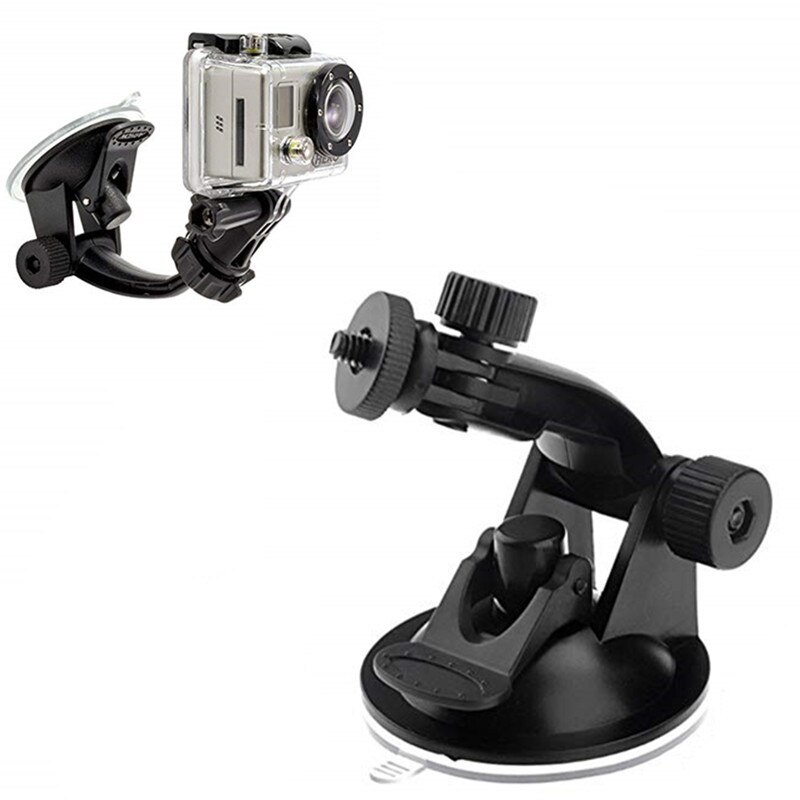 Glas Zuignap Action Camera Sport Cam Statief Mount Voor Auto Record Houder Stand Beugel Voor Gopro Hero8 7 6 5 Yi2 Accessoires