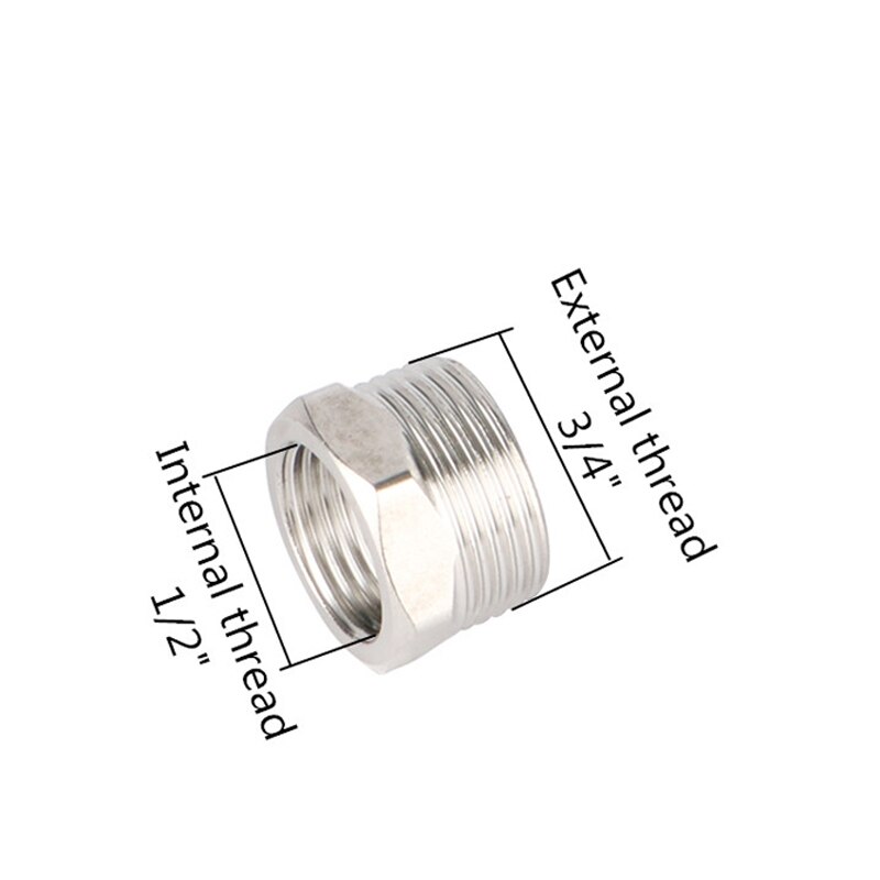 1/2" 3/4" 1" Female Male Thread Brass Connector Garden Water Reducer Connector Water Tank Aquarium Water Tap Faucet Coupling 2Pc: Brown