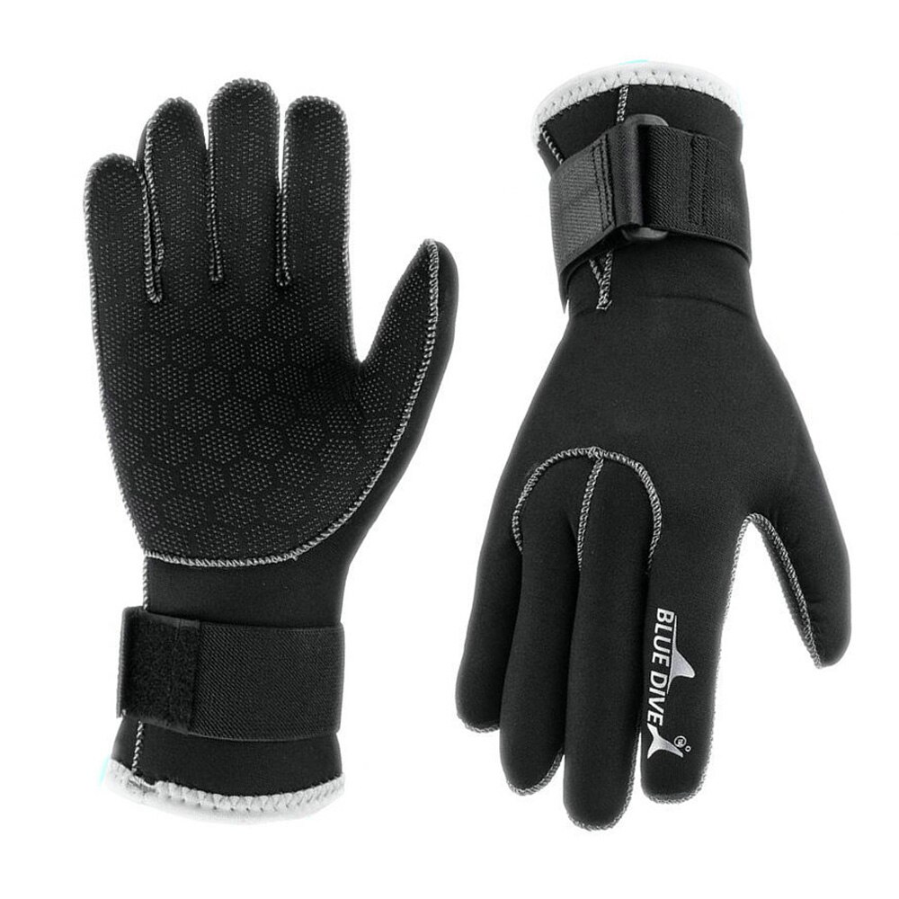 1 Paar Water Handschoenen 3Mm Neopreen Vijf Vinger Warm Wetsuit Winter Handschoenen Voor Duiken Snorkelen Peddelen Surfen Kajakken Kanoën