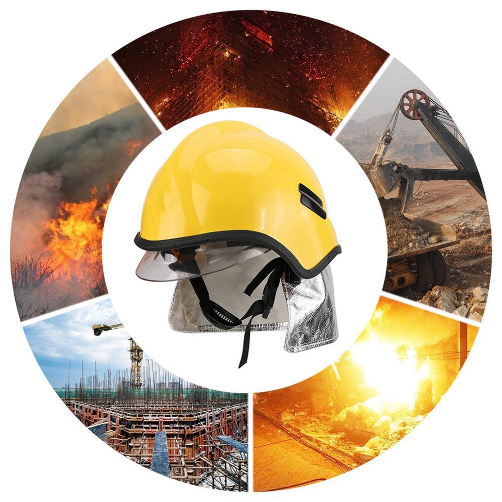 Firefighter Safety Helmet Protective Anti-corrosion Radiation Protection Heat Resisting insulation high temperature resistance